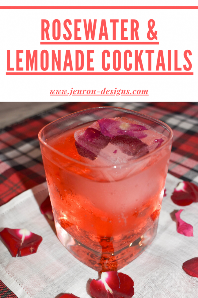 Rosewater Lemonade Cocktail JENRON DESIGNS PIn