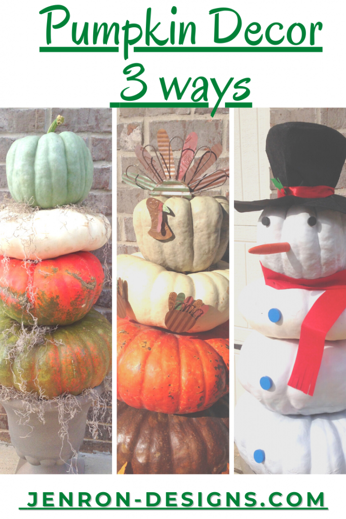 Pumpkins 3 Ways for the Fall JENRON DESIGNS