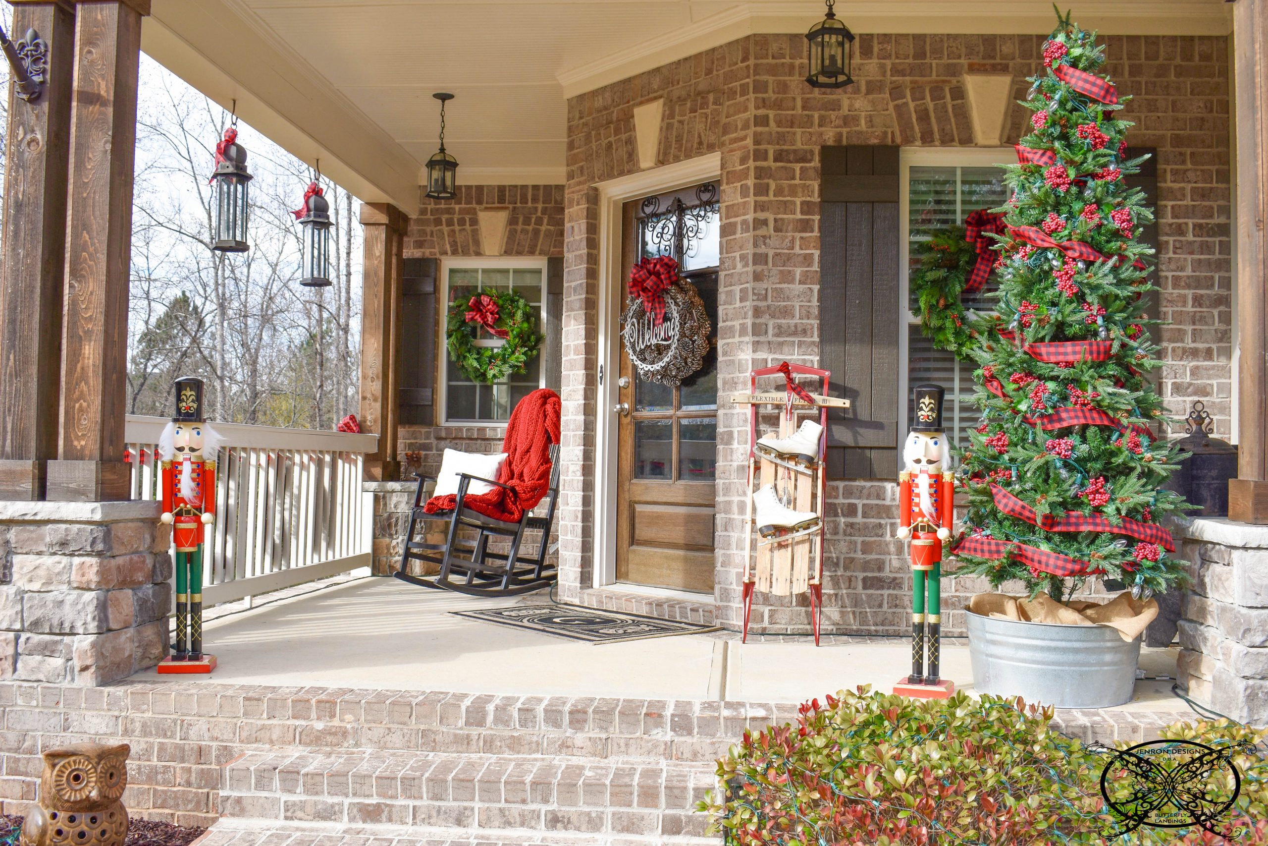 Home for The Holidays Front Porch JENRON DESIGNS