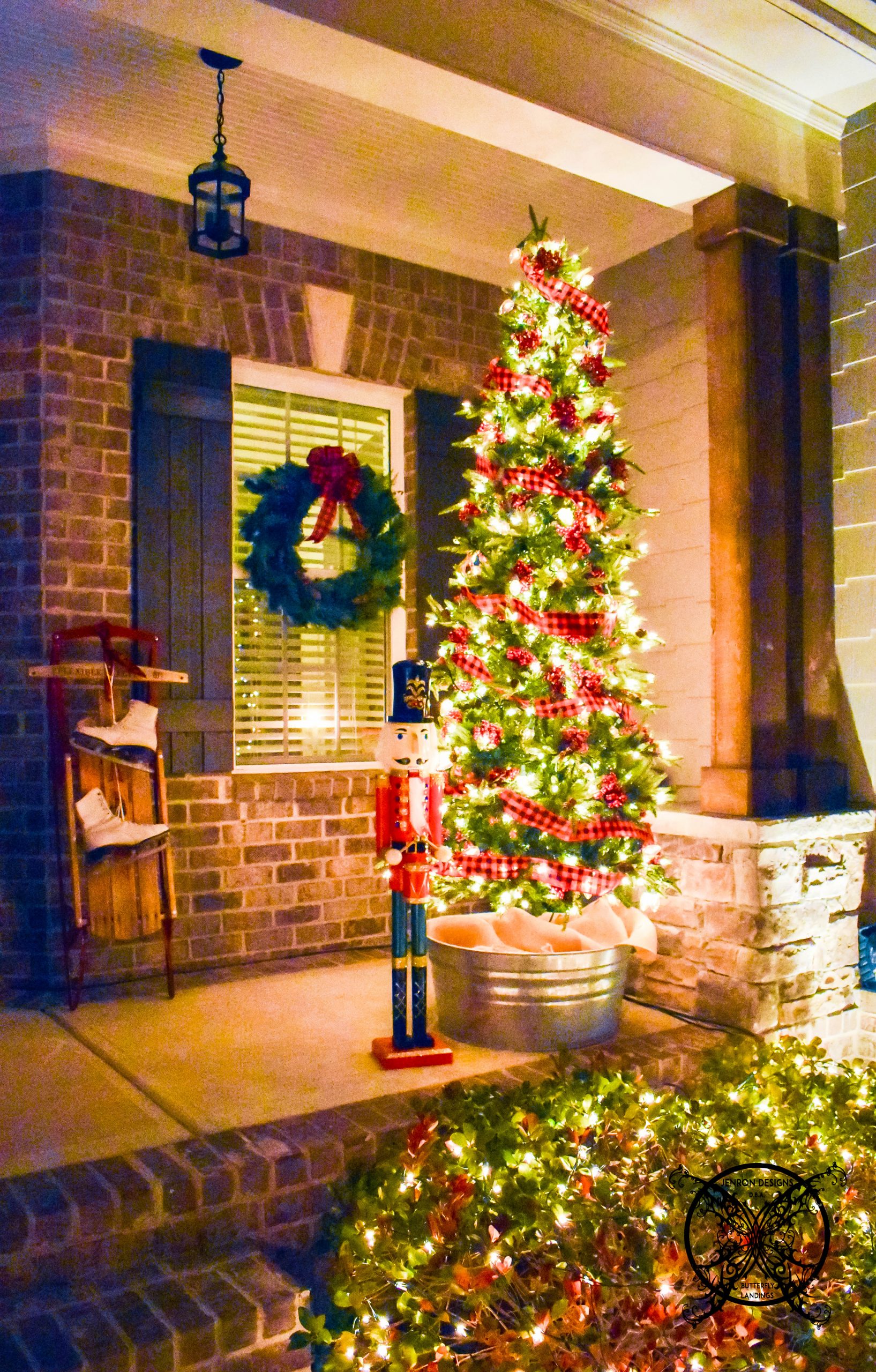 Home for The Holidays Porch LIghts Blog Hop JENRON DESIGNS