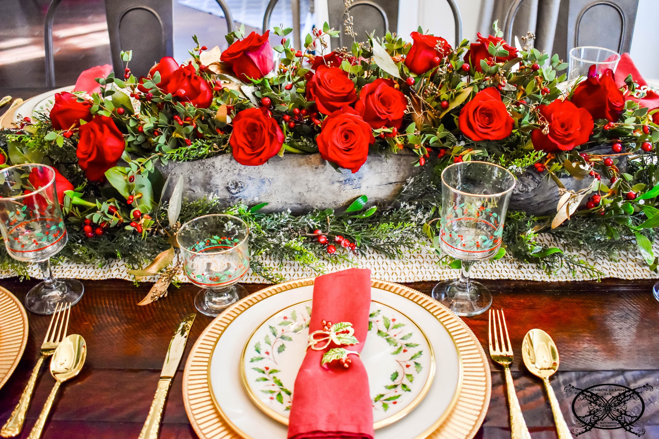 The Holiday Holly & Ivy Placesetting JENRON DESIGNS