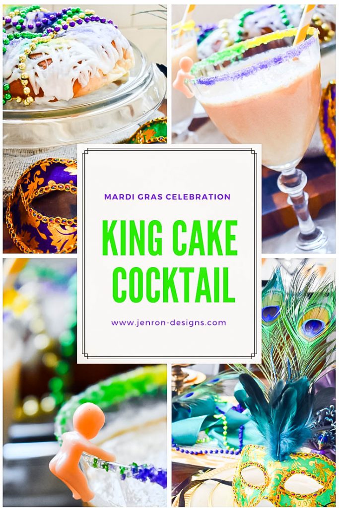King Cake Cocktail PIN JENRON DESIGNS