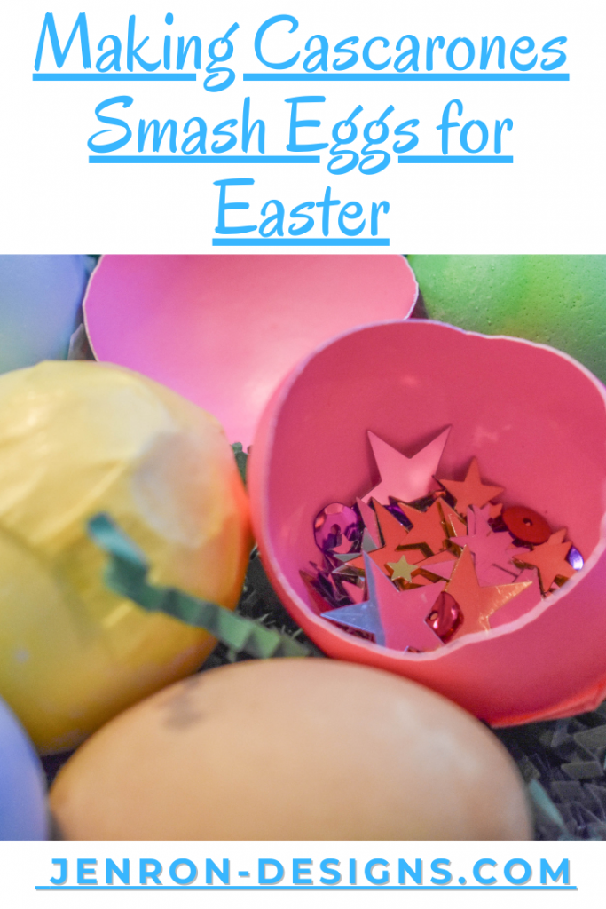 Making Cascarones Easter Eggs Pin JENRON DESIGNS