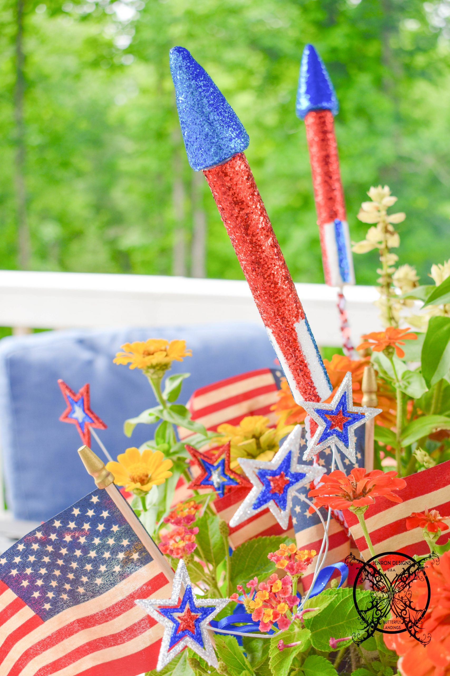 Centerpiece 4th of July JENRON DESIGNS