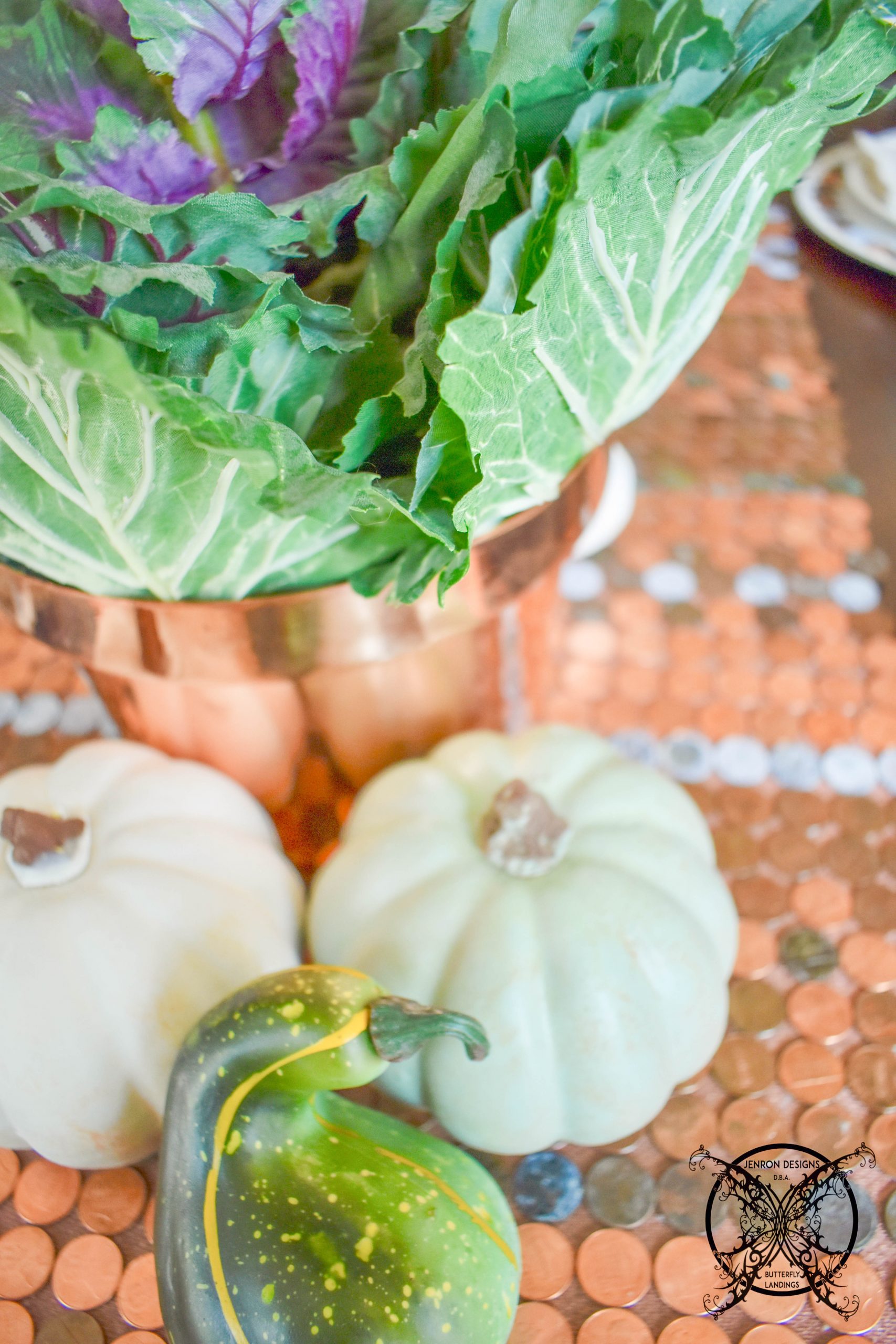 Silk Kale and Pumpkin for Fall JENRON DESIGNS