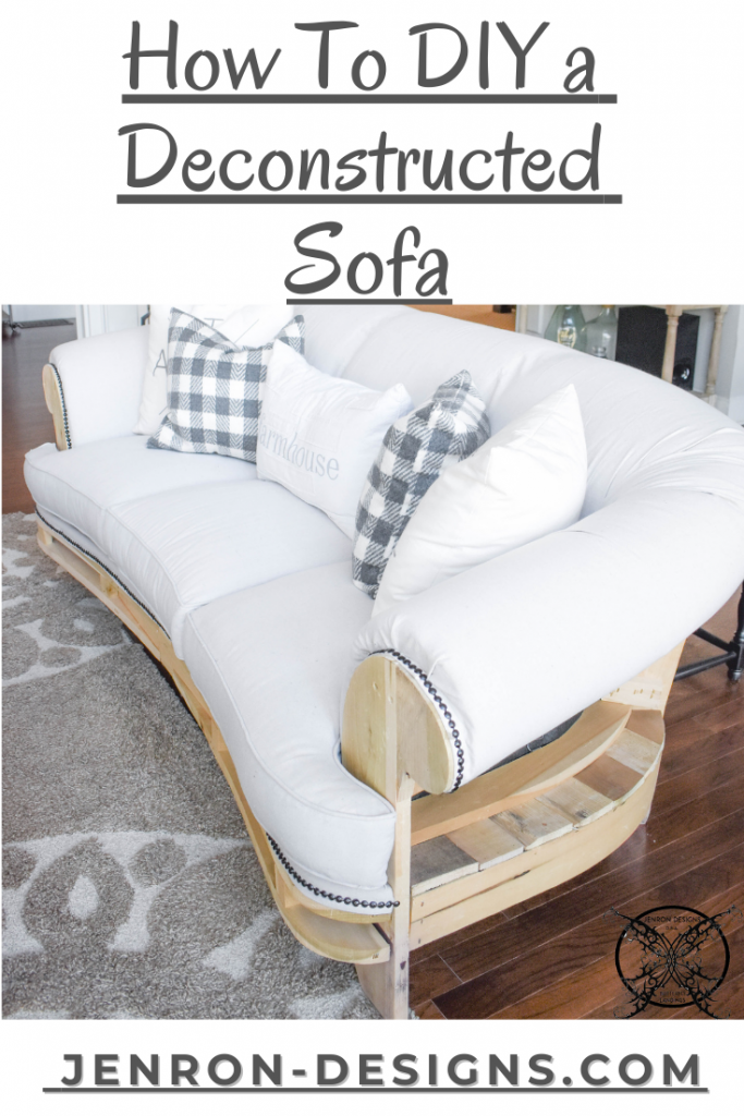How To DIY a Deconstructed Sofa JENRON DESIGNS