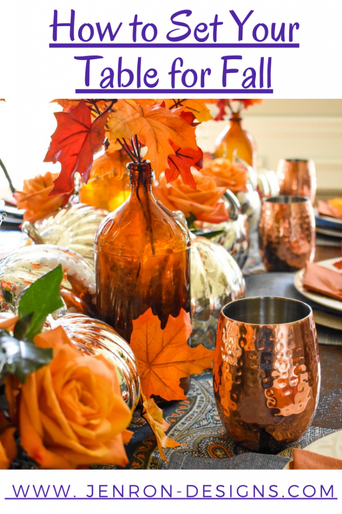 How to Set Your Table for Fall Pin JENRON DESIGNS