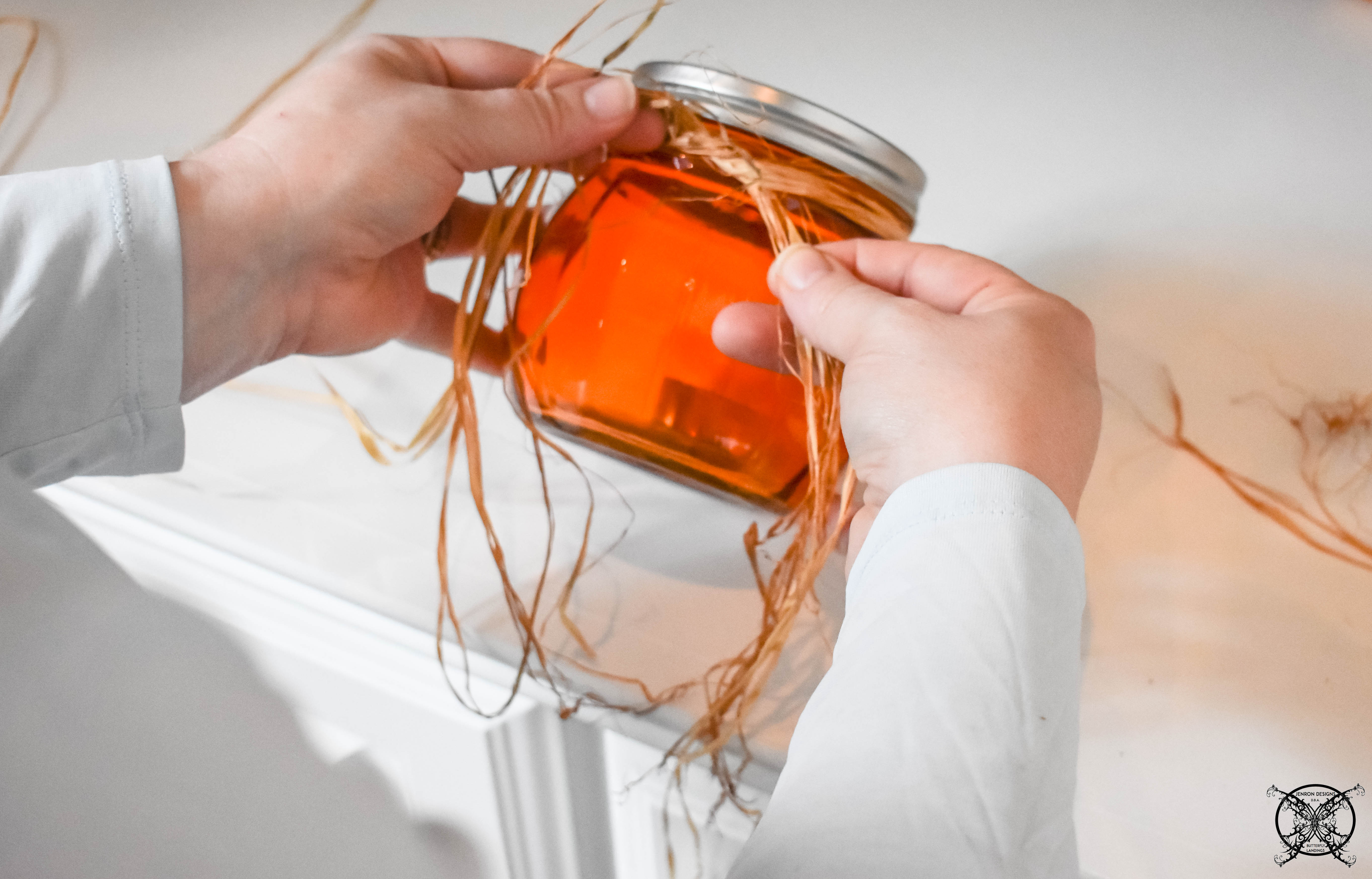 DIY Dollar Store Pumpkin Votives JENRON DESIGNS