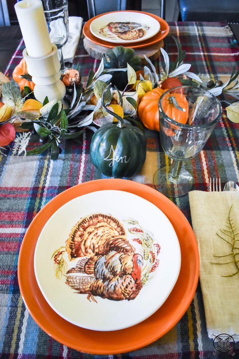 Thanksgiving Tablescape & Gratitude Tree - JENRON DESIGNS