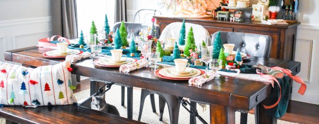 Feature Dining Room Tablescape Christmas JENRON DESIGNS