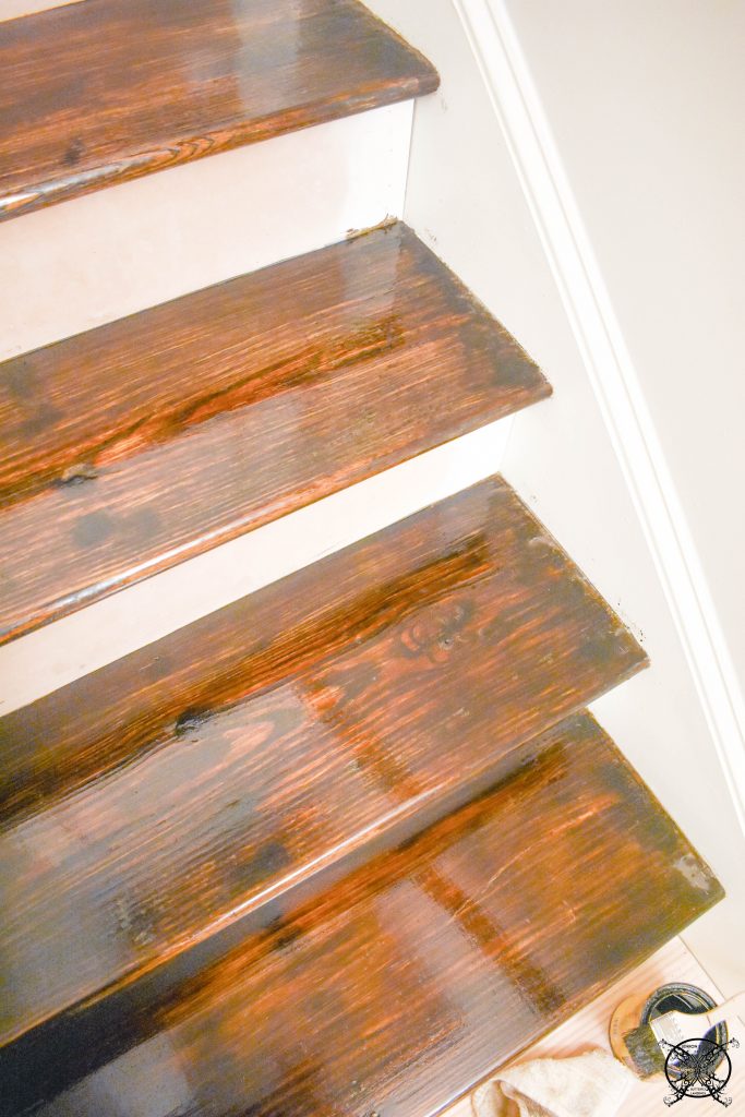 Stained Stair Treads JENRON DESIGNS