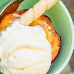 Grilled Peaches with Ice Cream JENRON DESIGNS