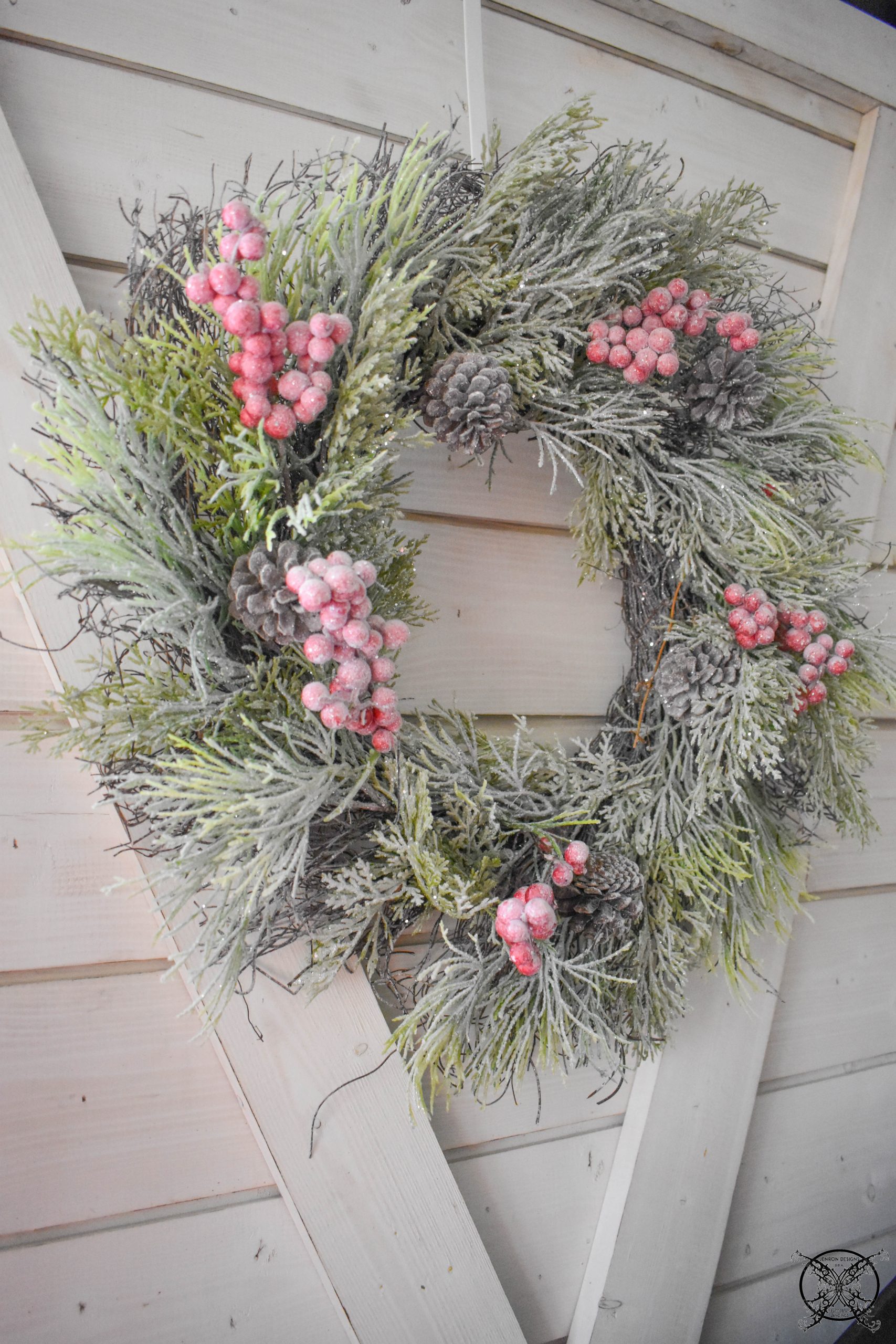 Winter Wonderland Shiplap Wreaths JENRON DESIGNS
