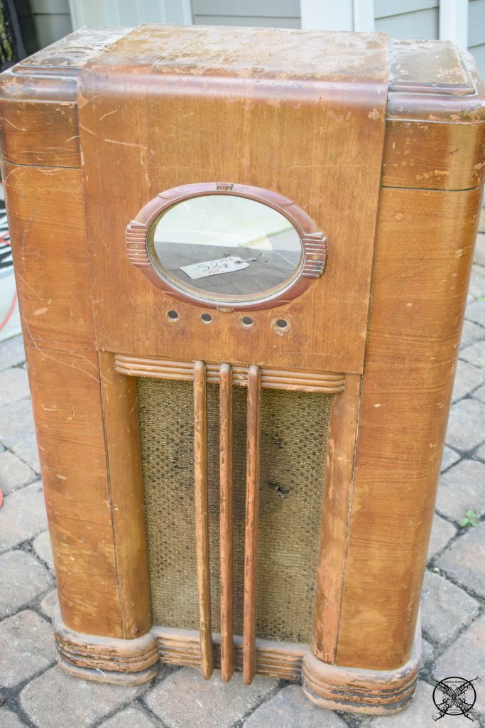 Antique Radio Empty Cabinet JENRON DESIGNS