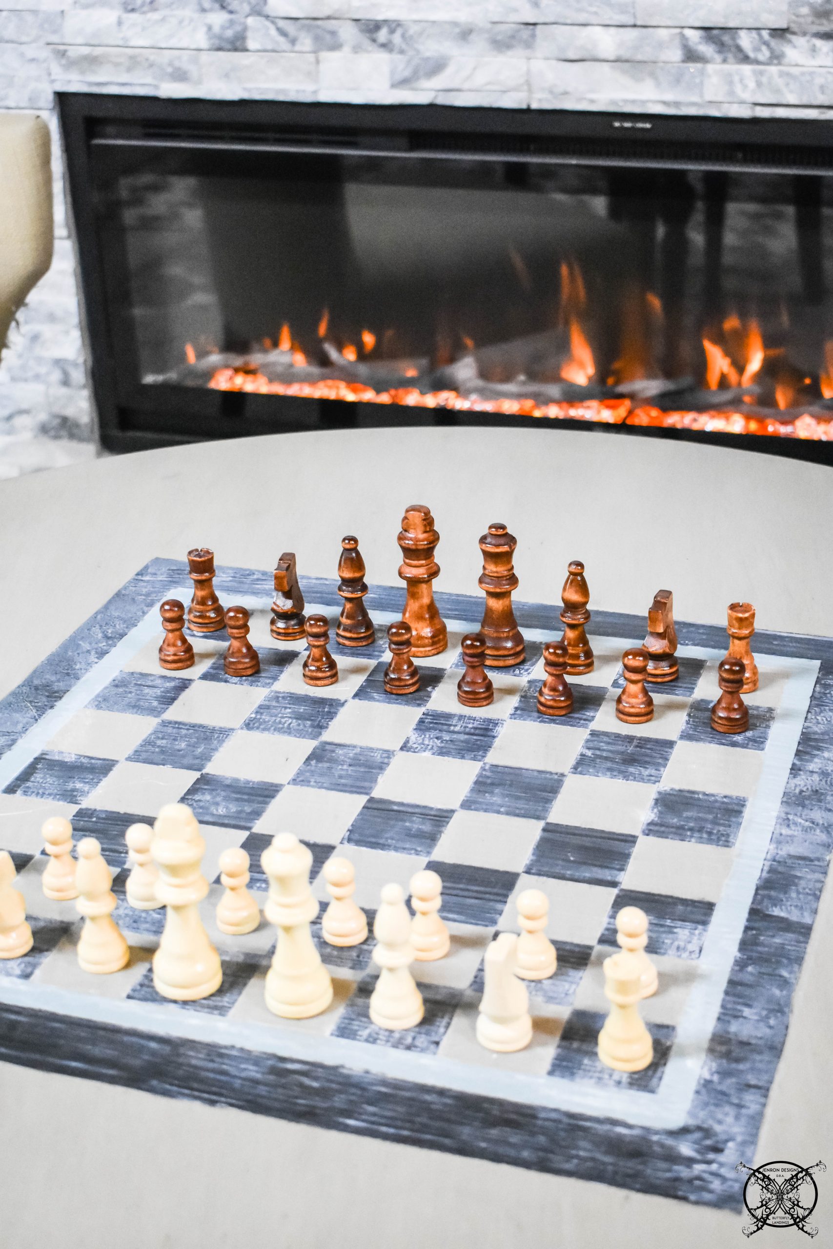 GAME TABLE DIY BOARD FINISHED JENRON DESIGNS.