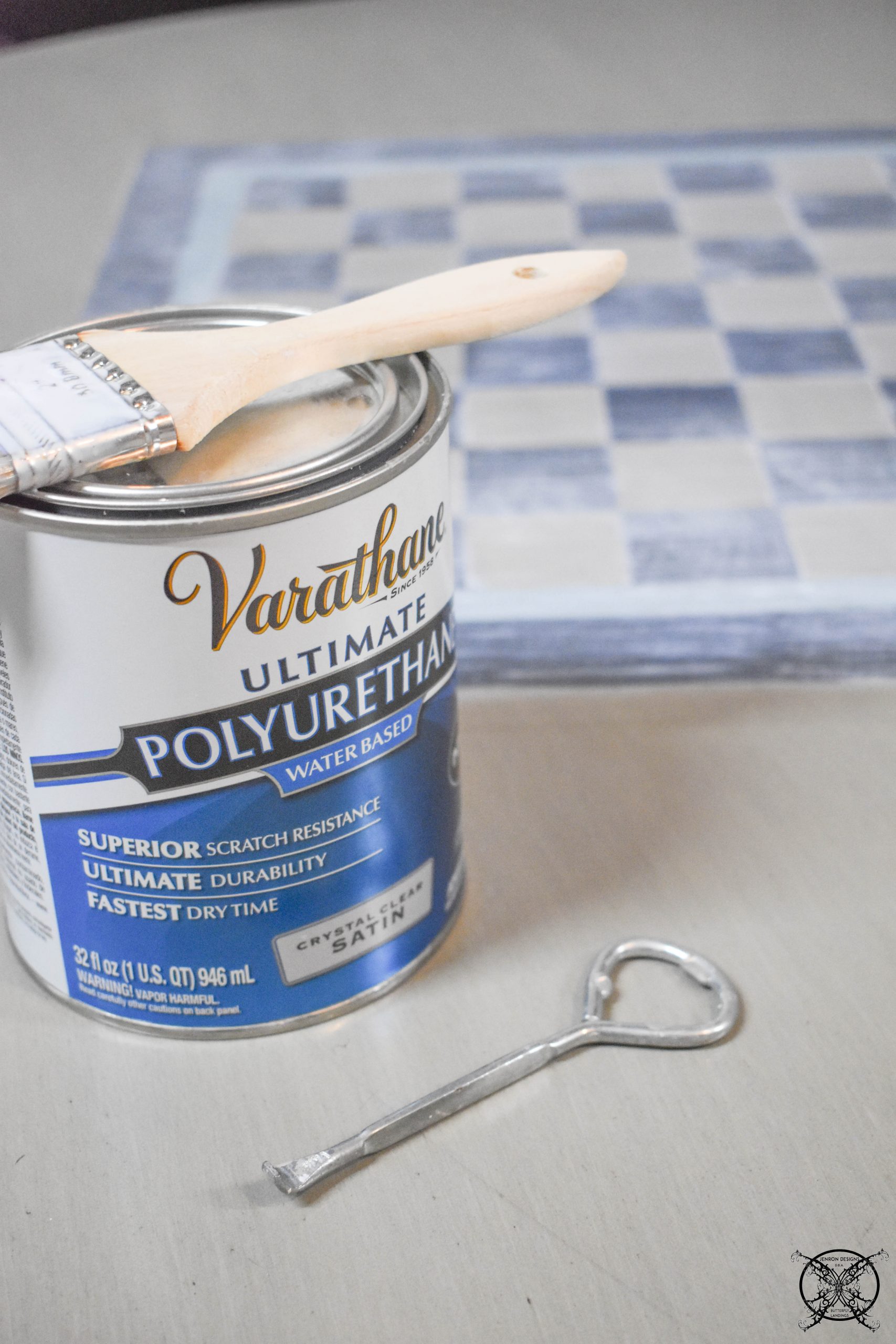 GAME TABLE DIY POLY SEALER JENRON DESIGNS.