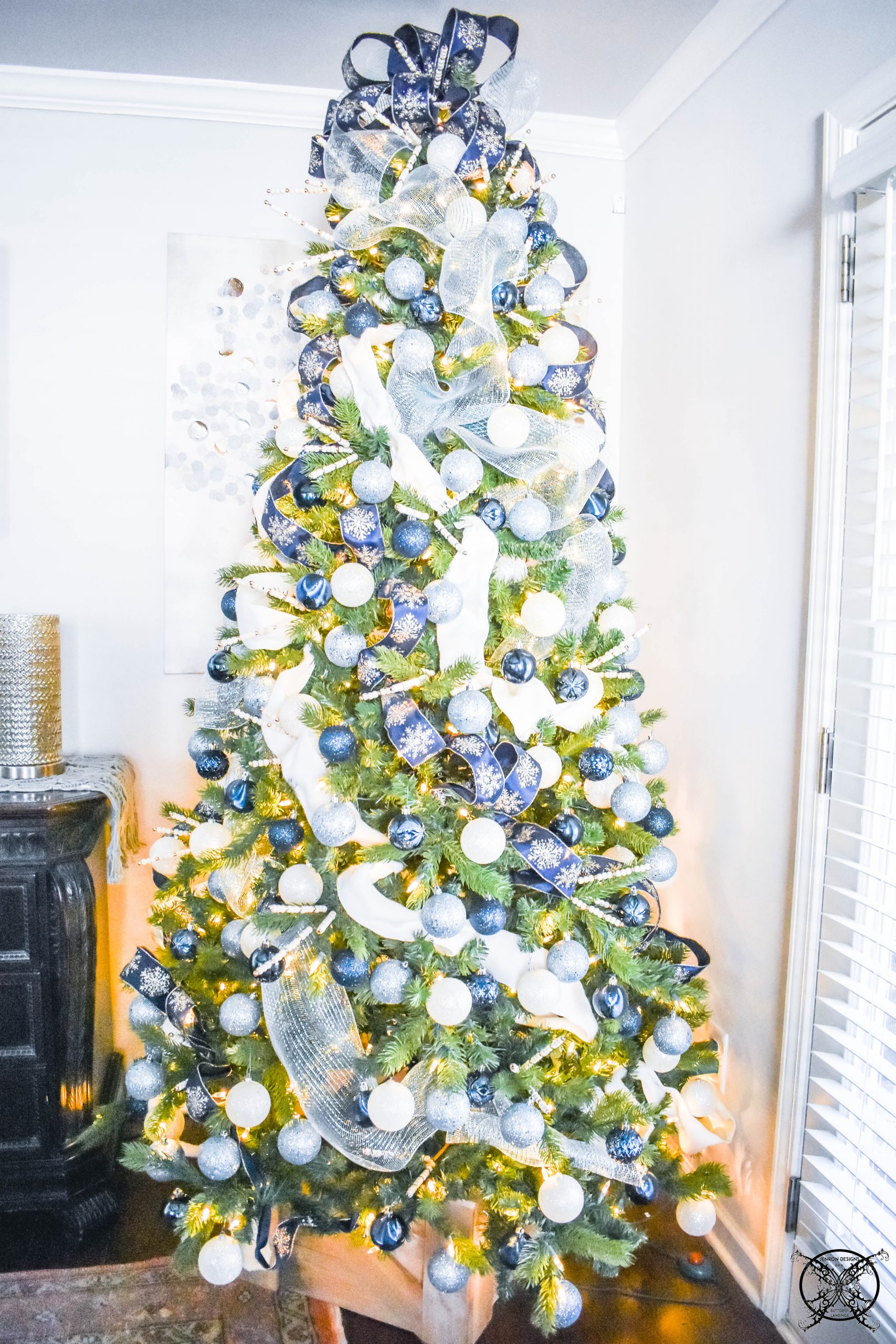 Blue Glitz Holiday Tree JENRON DESIGNS