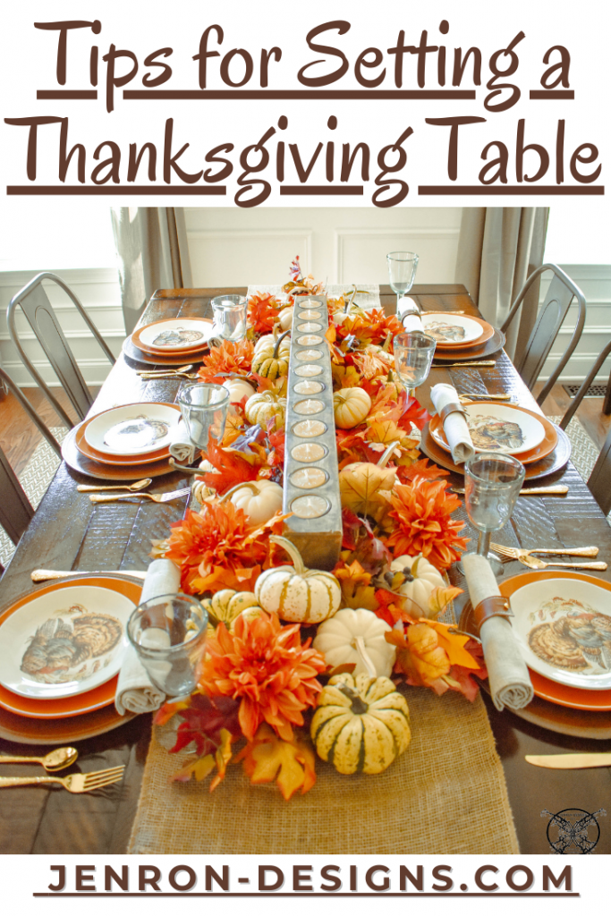 Tips For A Thanksgiving Table JENRON DESIGNS
