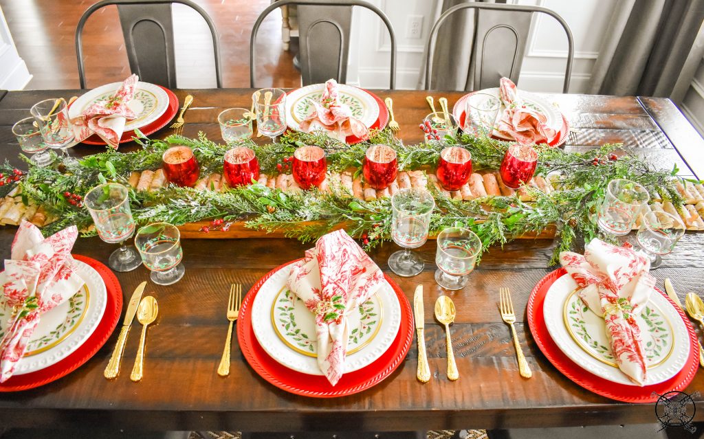 Chargers Holiday Tablescape JENRON DESIGNS