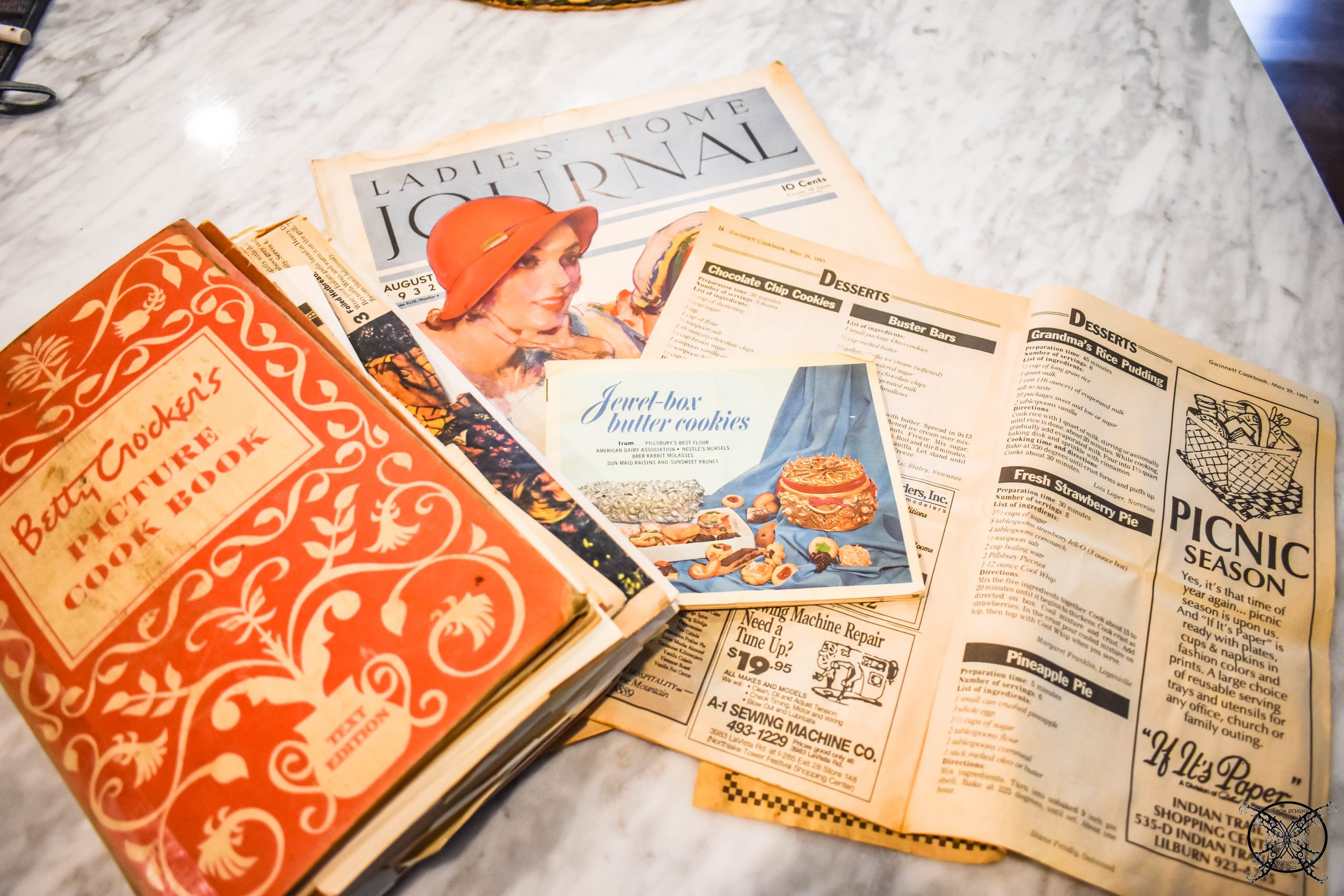 Gather Old Vintage Family Recipes JENRON DESIGNS