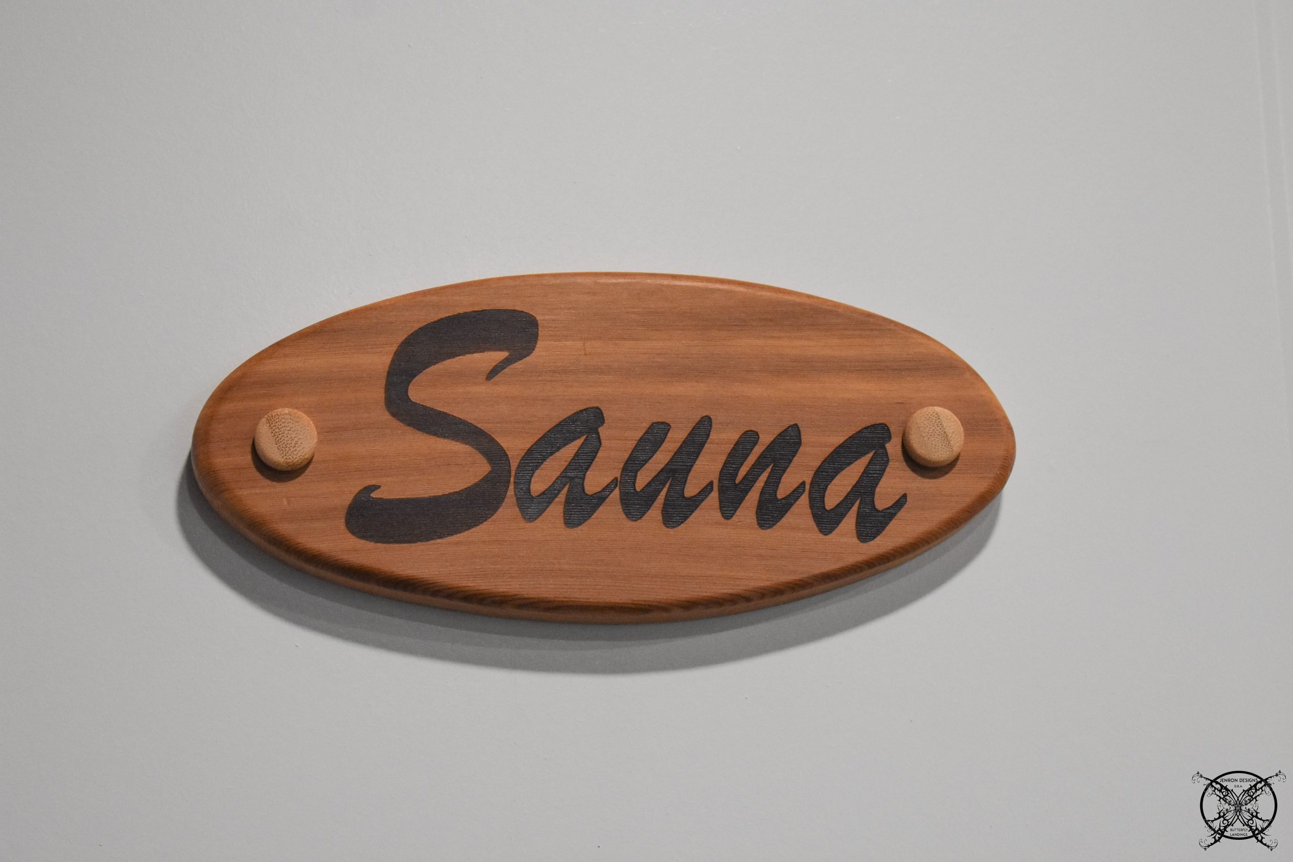 Sauna Door Decal JENRON DESIGNS