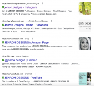 Still Shows Up On Goggle JENRON DESIGNS