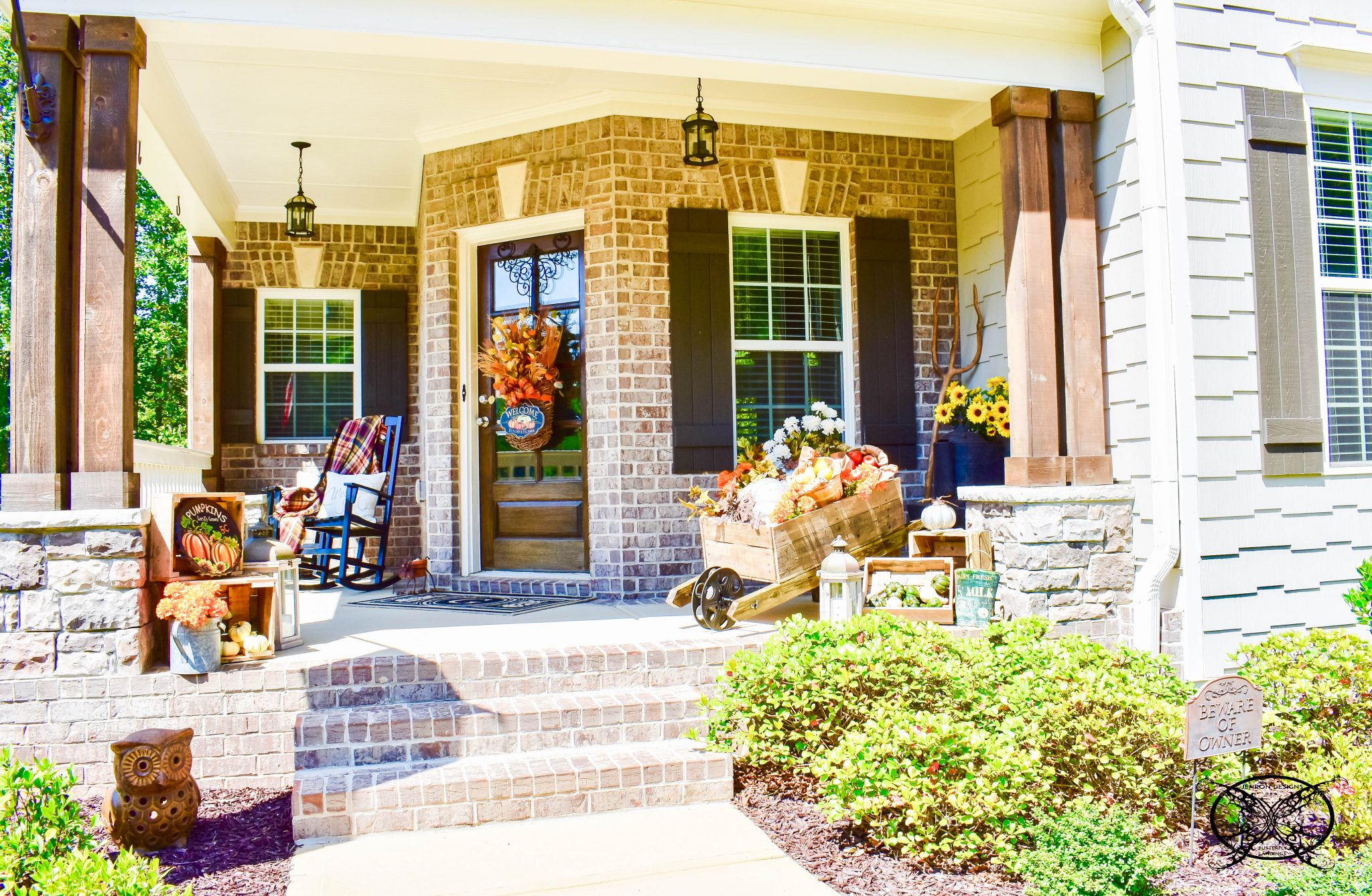 First Look At My Fall Front Porch – JENRON DESIGNS