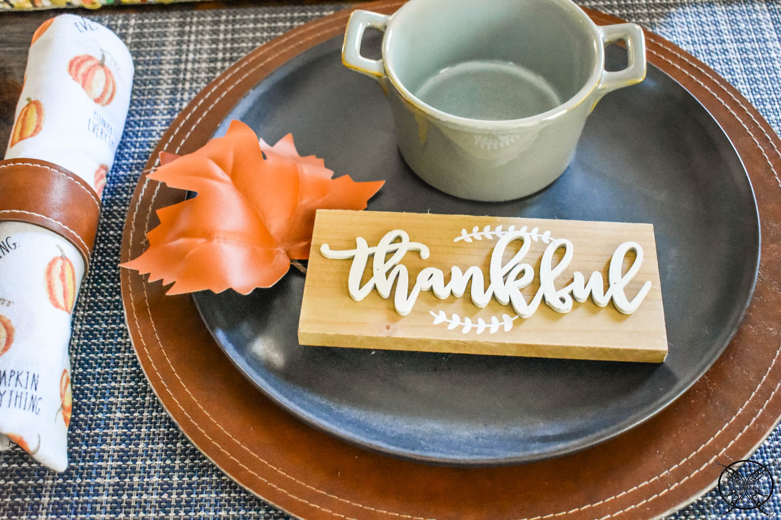Gobblers Thankful Table JENRON DESIGNS.