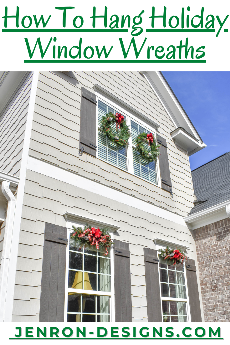 How To Hang Holiday Window Wreaths JENRON DESIGNS