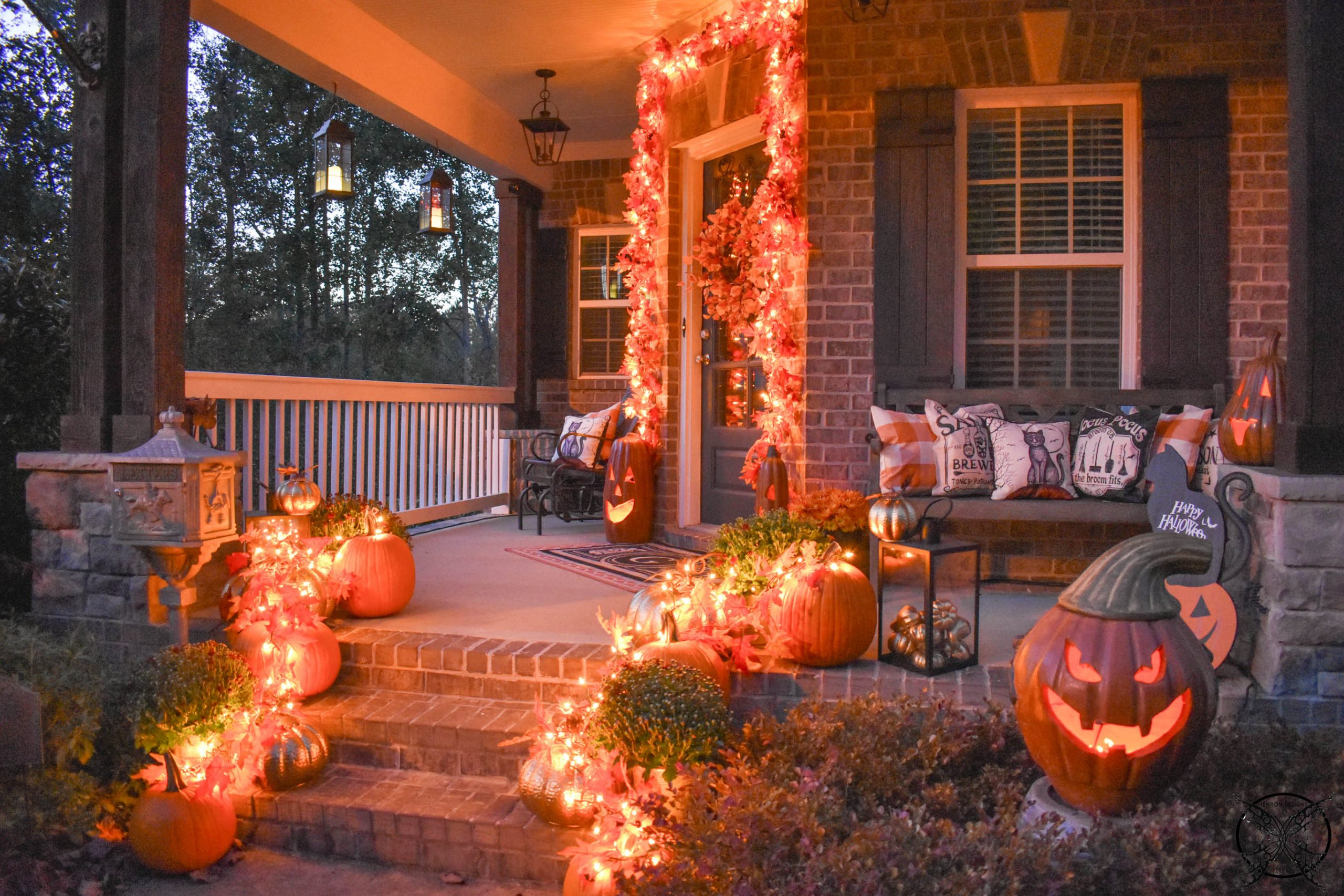 Fun Halloween Front Porch Ideas - JENRON DESIGNS
